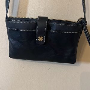 Lucky brand black leather Crossbody. Small purse. Excellent condition.